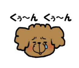 Cherry of a poodle. sticker #14088466