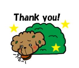 Cherry of a poodle. sticker #14088467