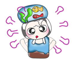 ....Mr. Mama and fish... sticker #14088876