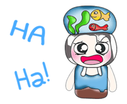 ....Mr. Mama and fish... sticker #14088877