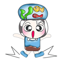 ....Mr. Mama and fish... sticker #14088883