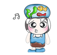 ....Mr. Mama and fish... sticker #14088885