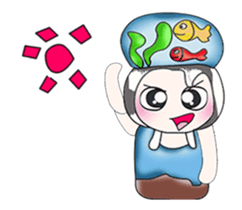 ....Mr. Mama and fish... sticker #14088886