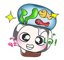 ....Mr. Mama and fish... sticker #14088888