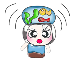 ....Mr. Mama and fish... sticker #14088890