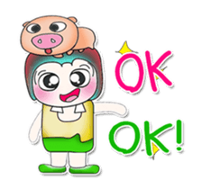 ..Mr. Kosuke and pig.. sticker #14088990