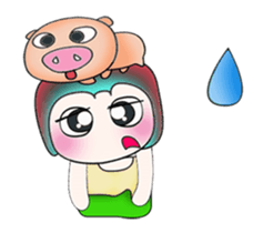 ..Mr. Kosuke and pig.. sticker #14088993