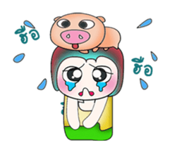 ..Mr. Kosuke and pig.. sticker #14088995