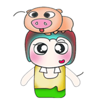 ..Mr. Kosuke and pig.. sticker #14089002