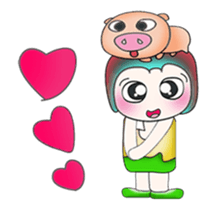 ..Mr. Kosuke and pig.. sticker #14089004