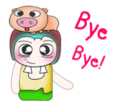 ..Mr. Kosuke and pig.. sticker #14089012