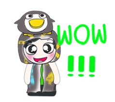 My name is Kaka and Penguin. sticker #14089431