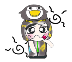 My name is Kaka and Penguin. sticker #14089438