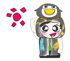 My name is Kaka and Penguin. sticker #14089446