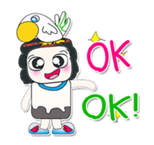 ...Mr. Mayama and bird.. sticker #14089806