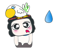 ...Mr. Mayama and bird.. sticker #14089809