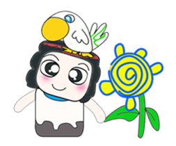 ...Mr. Mayama and bird.. sticker #14089810