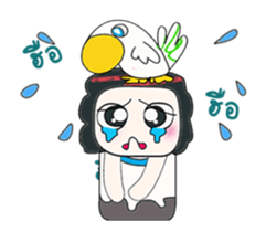 ...Mr. Mayama and bird.. sticker #14089811