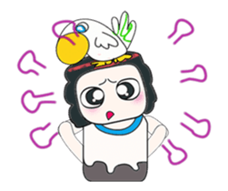 ...Mr. Mayama and bird.. sticker #14089812