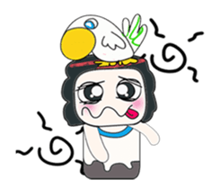 ...Mr. Mayama and bird.. sticker #14089814