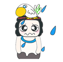 ...Mr. Mayama and bird.. sticker #14089817