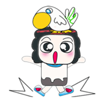 ...Mr. Mayama and bird.. sticker #14089819