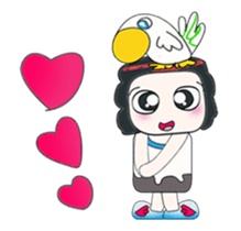 ...Mr. Mayama and bird.. sticker #14089820