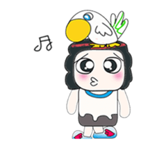 ...Mr. Mayama and bird.. sticker #14089821