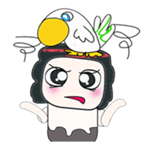 ...Mr. Mayama and bird.. sticker #14089823