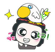 ...Mr. Mayama and bird.. sticker #14089824