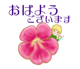 Encouraging and Healing with Flowers 3 sticker #14090176