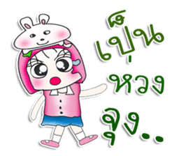 Miss. Sayaka. Love rabbit. ^_^ sticker #14090199