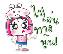 Miss. Sayaka. Love rabbit. ^_^ sticker #14090207