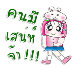 Miss. Sayaka. Love rabbit. ^_^ sticker #14090211