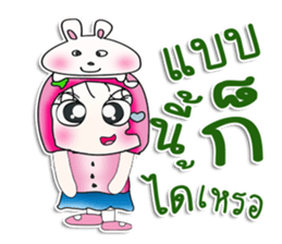 Miss. Sayaka. Love rabbit. ^_^ sticker #14090228