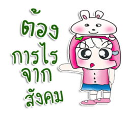 Miss. Sayaka. Love rabbit. ^_^ sticker #14090233