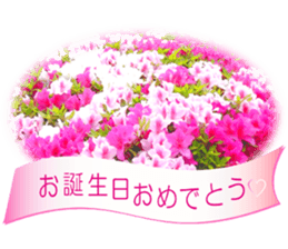 Celebration with a bouquet sticker #14090769