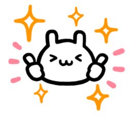 Sticker of simple large letters sticker #14090831