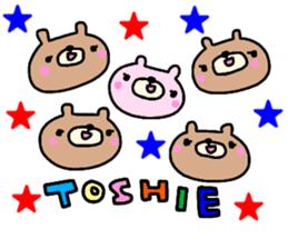 "TOSHIE" only name sticker sticker #14092076