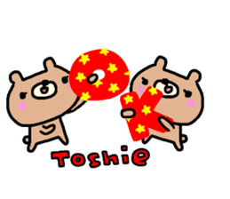 "TOSHIE" only name sticker sticker #14092085