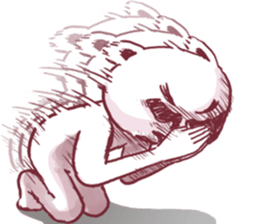 angry taro bear sticker #14092264