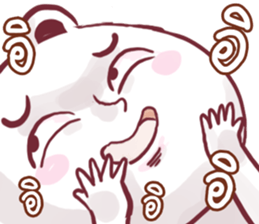 angry taro bear sticker #14092277