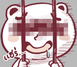 angry taro bear sticker #14092282