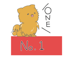 Pomeranians sticker sticker #14092938