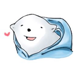Parka polar bear and rabbit sticker #14093078