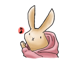 Parka polar bear and rabbit sticker #14093081