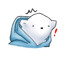 Parka polar bear and rabbit sticker #14093082