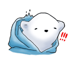 Parka polar bear and rabbit sticker #14093083