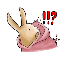 Parka polar bear and rabbit sticker #14093085