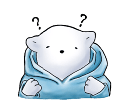 Parka polar bear and rabbit sticker #14093086